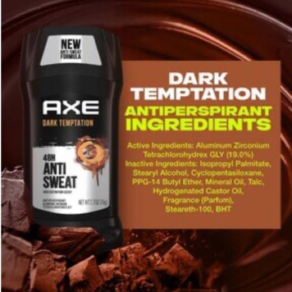 AXE 48-Hour Antiperspirant Stick, Dark Temptation, 2.7 OZ